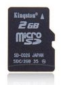 Карта памяти microSD Card 2048MB Kingston w/o adaptor